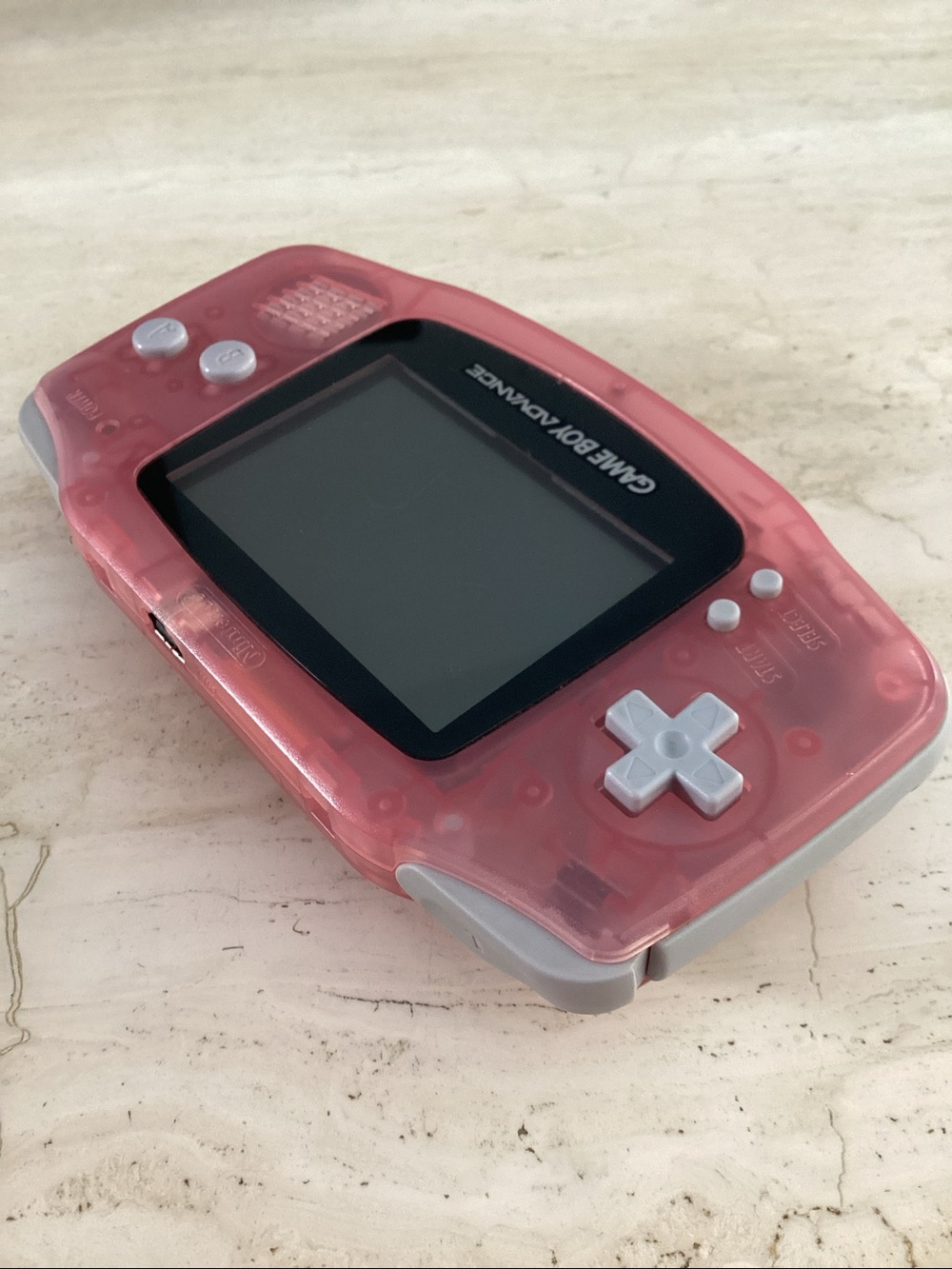 Nintendo Gameboy Advance Console Clear Pink Fuchsia Game Boy GBA AGB-001 - Picture 5 of 16